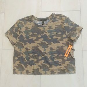 NWT Camouflage Cropped Top